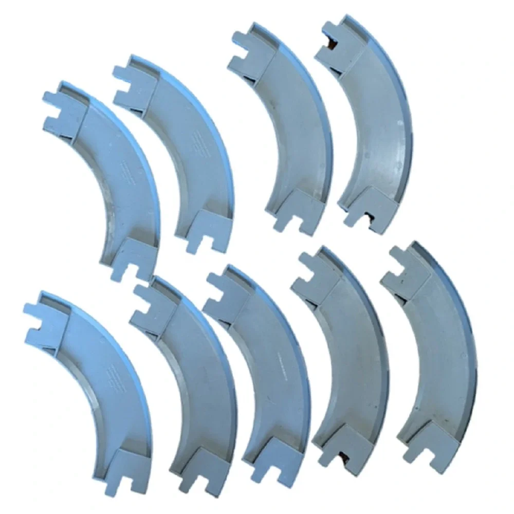 GeoTrax Curved Train Track 9 Pieces Mattel Gray Track Plastic Geo Trax GUC